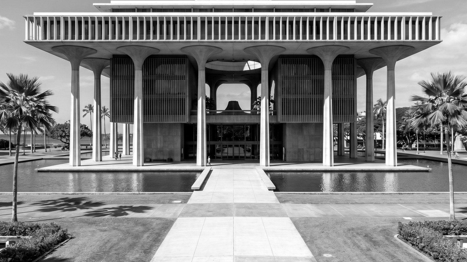 The Hawaii State Capitol in Honolulu