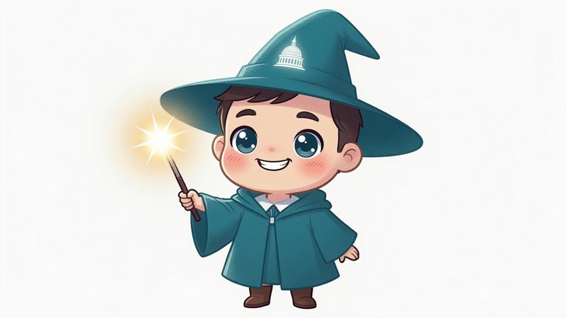Benjamin Molloy as a wizard illustration