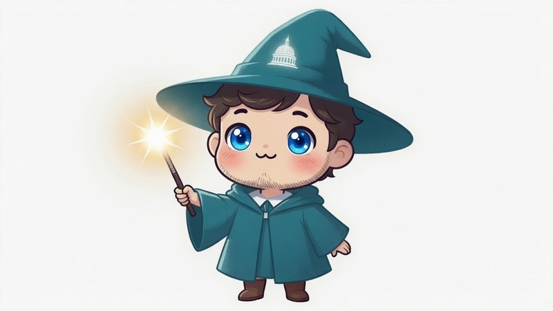 Michael Kelleher as a wizard illustration