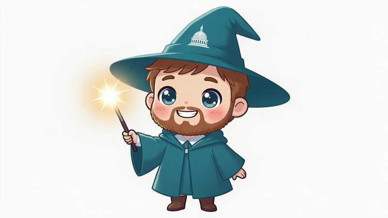 Paul Wirries as a wizard illustration